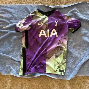 Nike Kids Purple and Green Tottenham Hotspur Soccer Jersey YOUTH XL